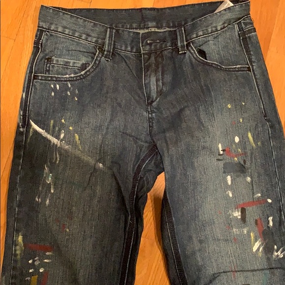 BCBG Billie paint splattered Jean size 26 - Picture 3 of 8